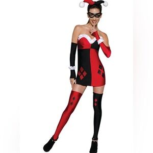 DC Comics Super Villains Adult Womens Harley Quinn Costume Xs